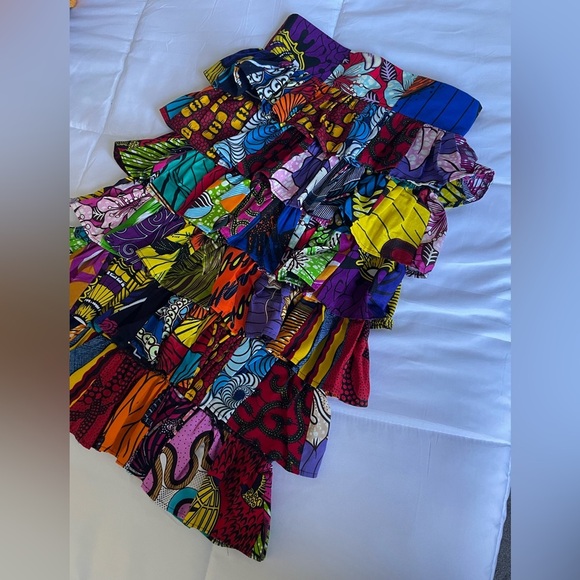 Colorful Patterned Women's Skirt - Picture 2 of 2